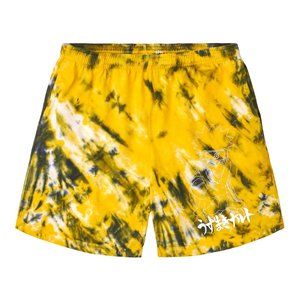 NEW Mens NARUTO ITACHI CHARACTER SHORTS XL (Yellow Green TIE DYE) Anime